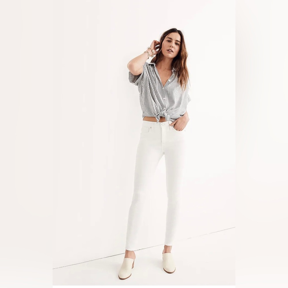 Madewell White Skinny Jeans 25S